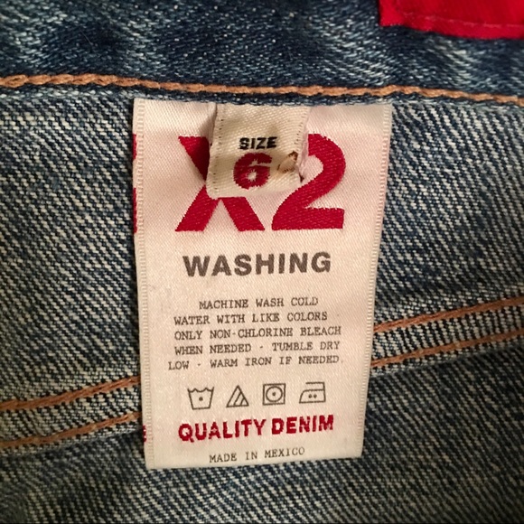 Express frayed denim mini-skirt - size 6 - Picture 4 of 4